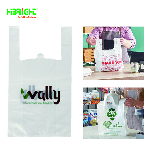 Supermercado Tienda de comestibles Bolsas de plástico para compras