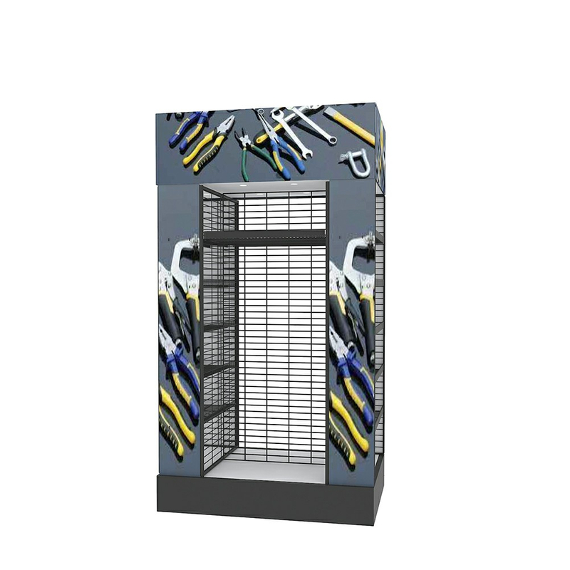 Estante de exhibición para herramientas de hardware