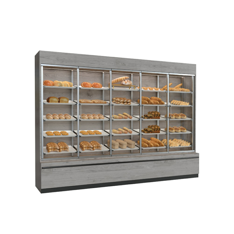 Vitrina de madera para panadería