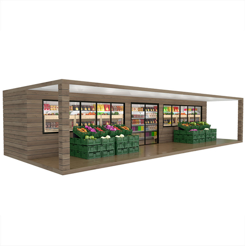 Equipo de supermercado de contenedores de envío