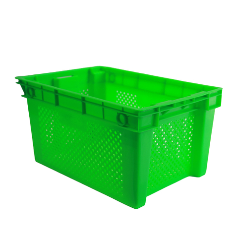 Caja de plástico apilable ampliamente utilizada