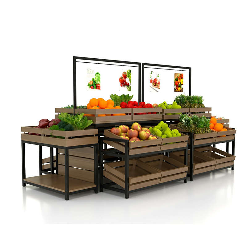 Soporte de exhibición de frutas de nuevo diseño 2020