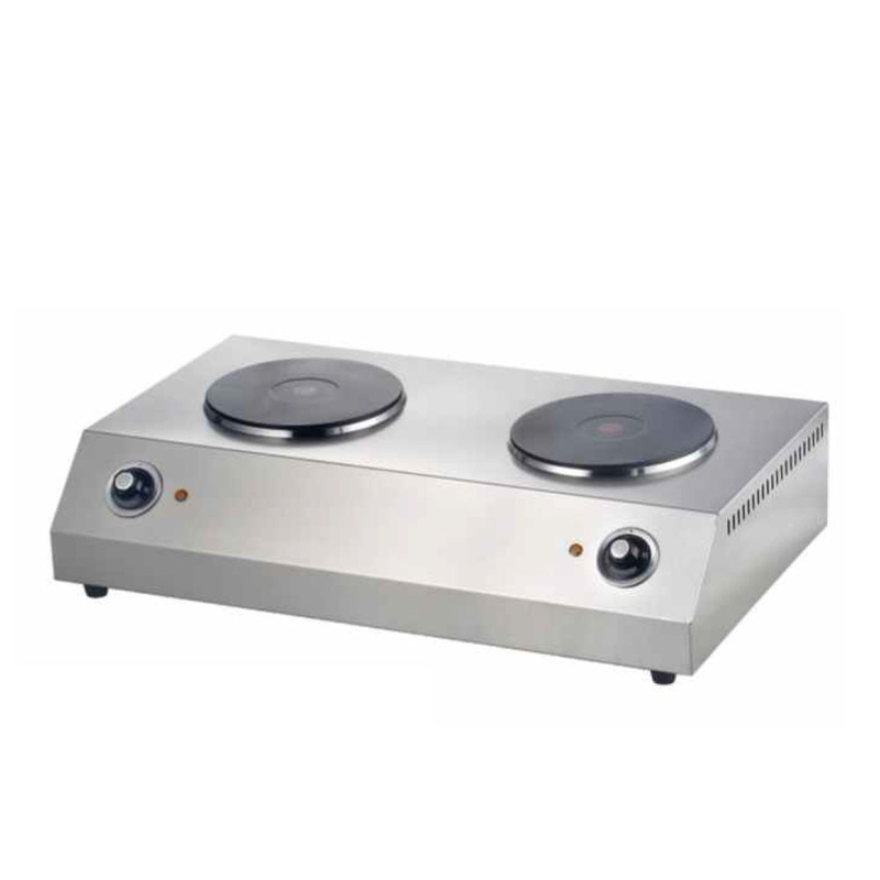 Cocina caliente eléctrica de placa doble individual