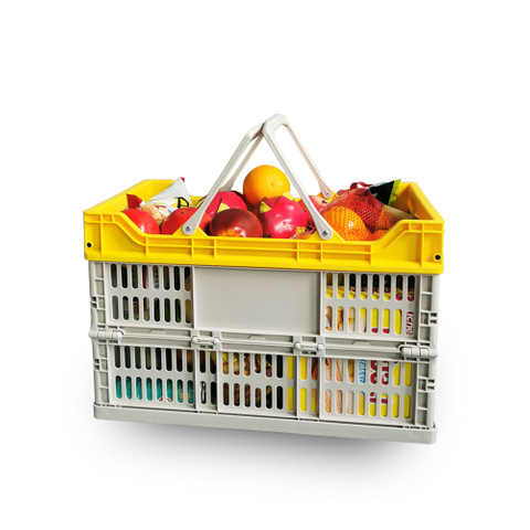Cesta plástica plegable portátil plegable del nuevo diseño 2022