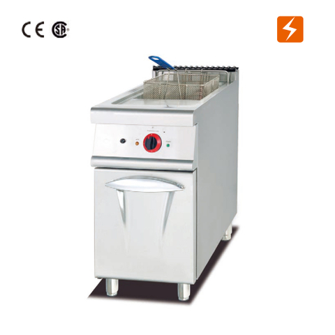 Freidora eléctrica (1 tanque y 1 canasta) con gabinete