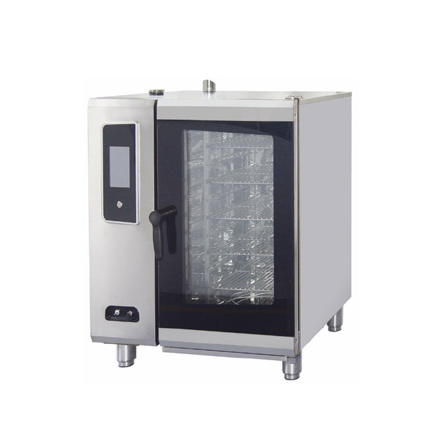 Horno combinado pequeño eléctrico comercial de 6,1 kW y 5 bandejas