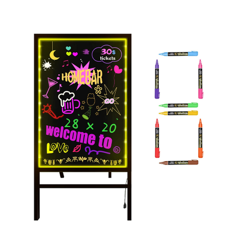 Tablero de escritura LED fluorescente