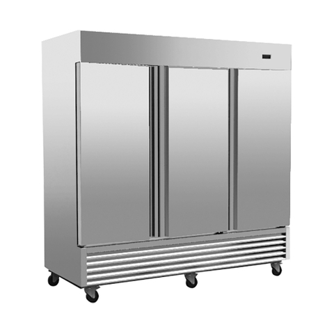 1665L/3 puertas/0~ 8°C Refrigeración comercial enfriadora vertical