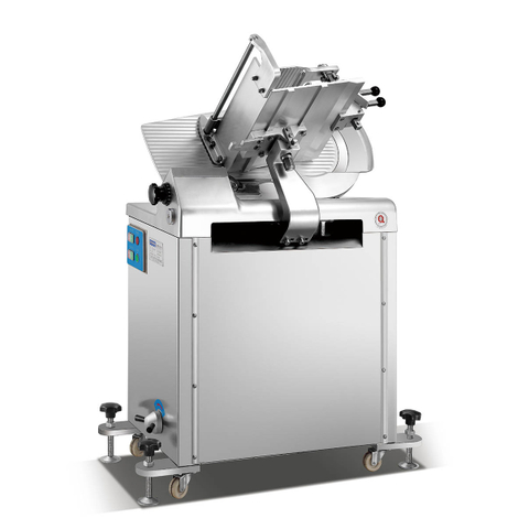 Cortadora eléctrica automática de carne de delicatessen y espesor ajustable de acero inoxidable de 750w