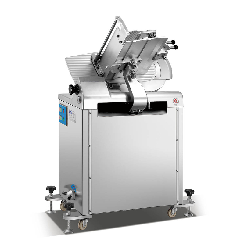 Cortadora eléctrica automática de carne de delicatessen y espesor ajustable de acero inoxidable de 750w