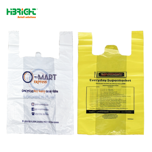 Supermercado Tienda de comestibles Bolsas de plástico para compras