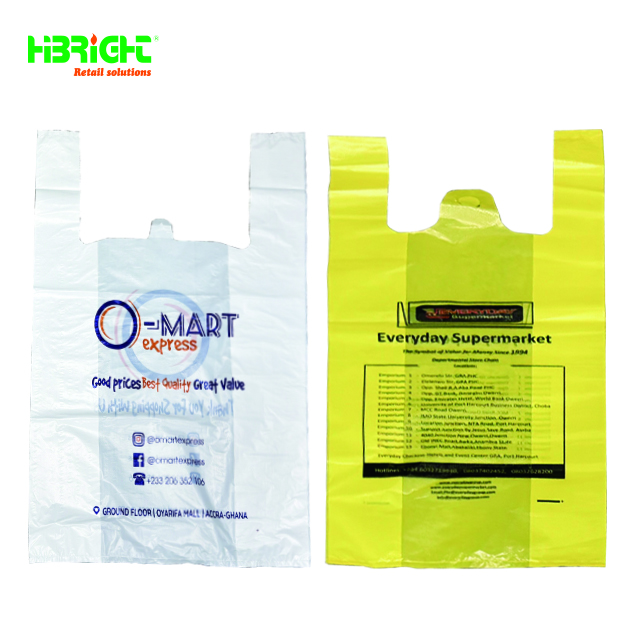 Supermercado Tienda de comestibles Bolsas de plástico para compras