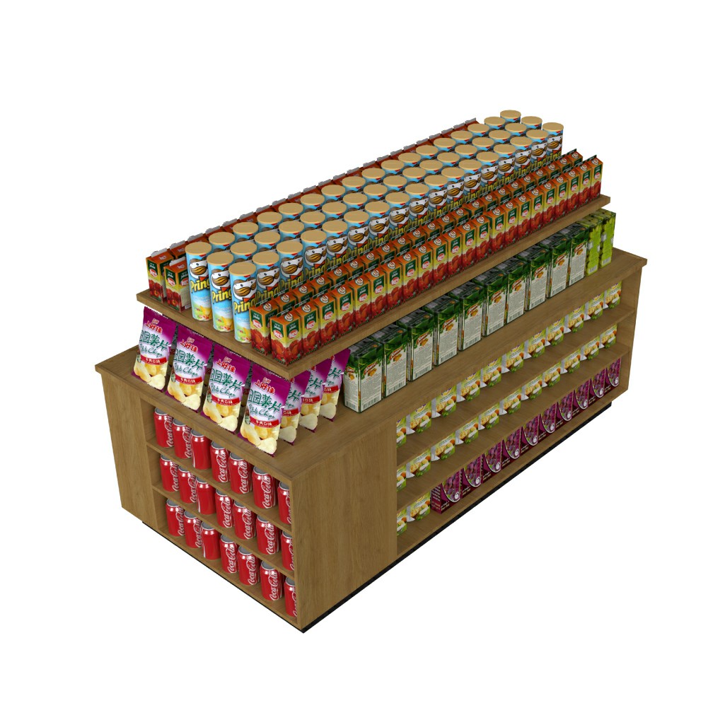 Estante de exhibición para refrigerios