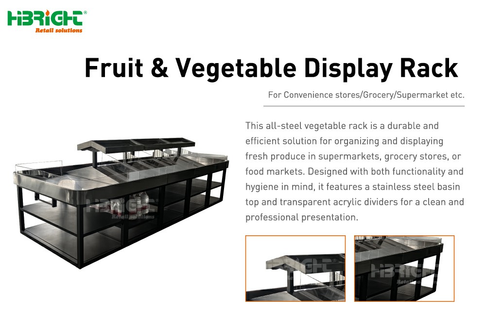 Estante de exhibici&oacute;n de verduras 1