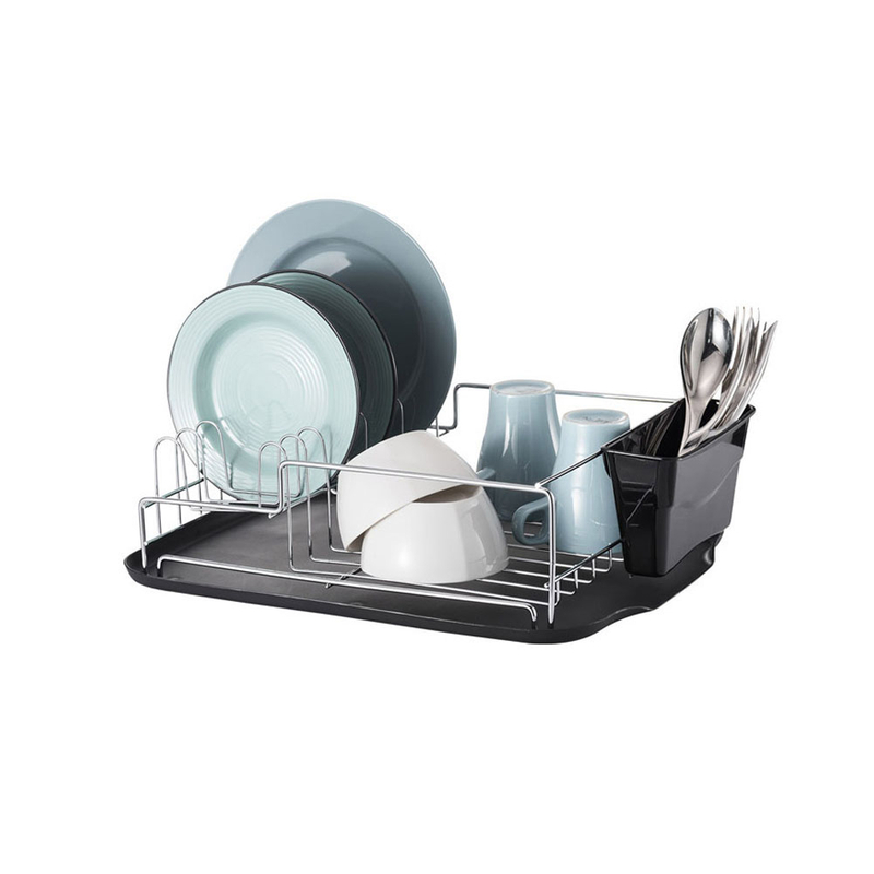 Rejilla para secar platos de cocina sobre fregaderos