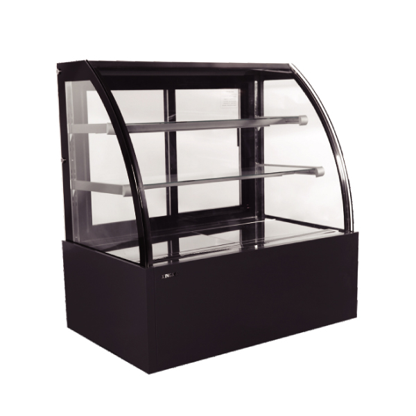 Enfriador de gabinete para pasteles de 2 ~ 8 ℃ con vidrio curvado