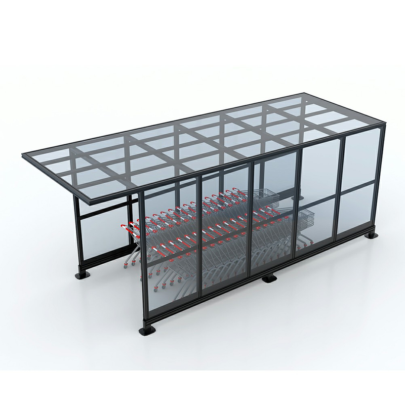 Carrito de compras cubierto Corral Rail