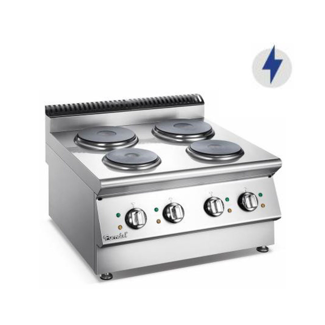 Cocina eléctrica con encimera y placa caliente