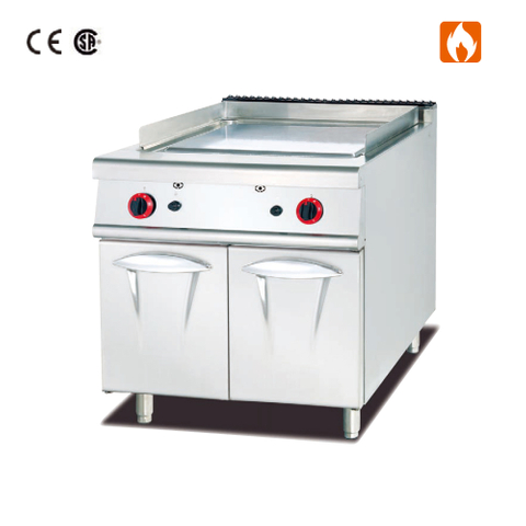 Plancha de gas con gabinete (plana)