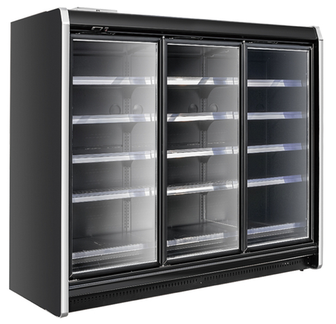 Congelador vertical remoto del supermercado del congelador de la puerta de cristal 1146L/1719L/2292L/≤-18℃