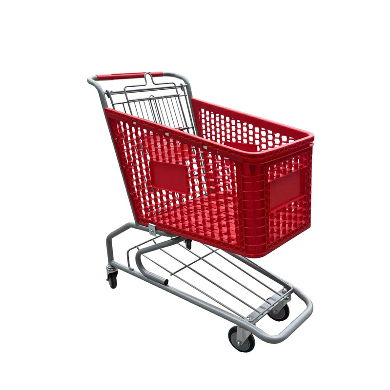 2026 Carrito de compras de plástico de nuevo diseño