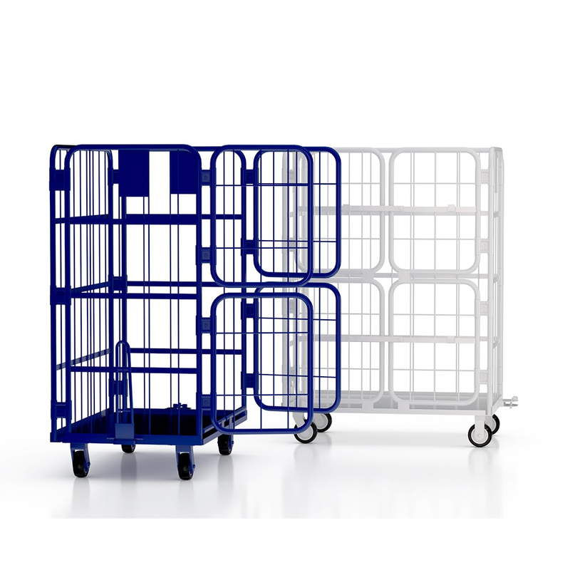 Contenedor rodante de 4 puertas