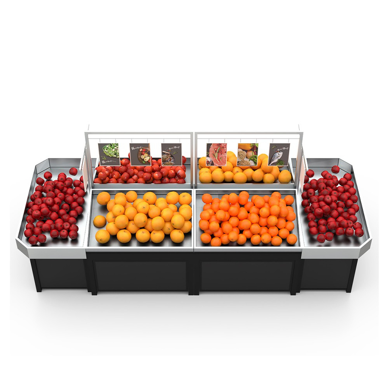 Soporte de exhibición de frutas de acero inoxidable