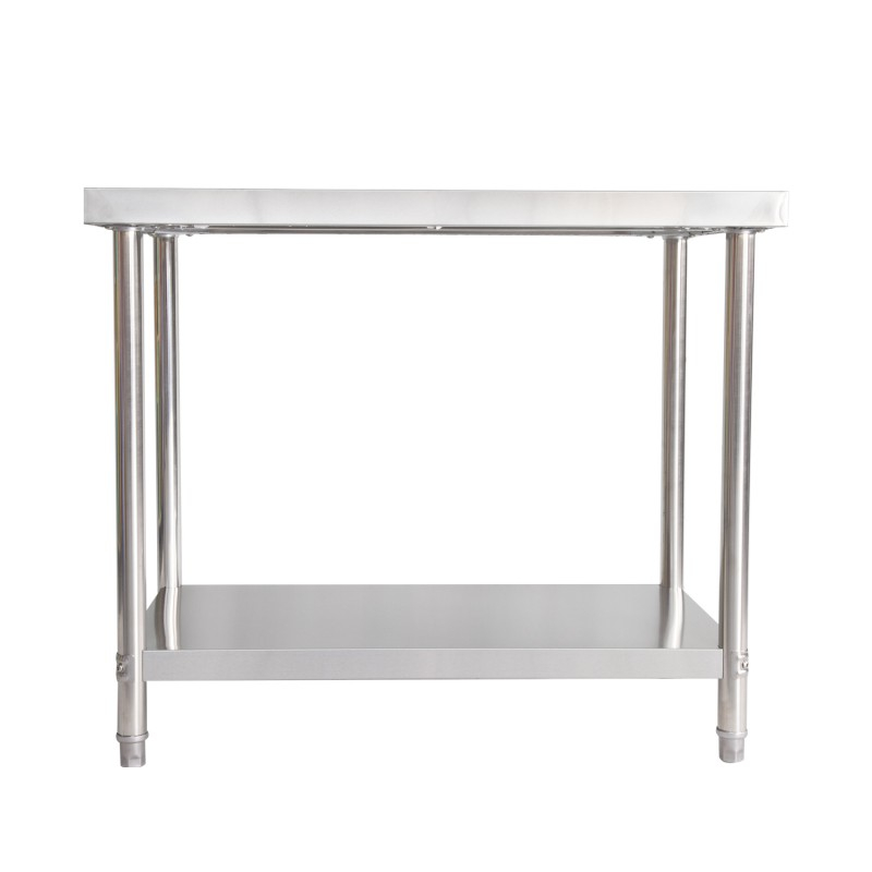 Mesa comercial de acero inoxidable