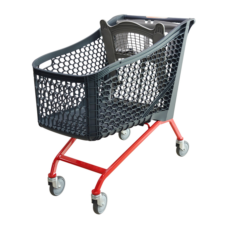 Septiembre de 2018 NUEVO carrito de compras de plástico 180L