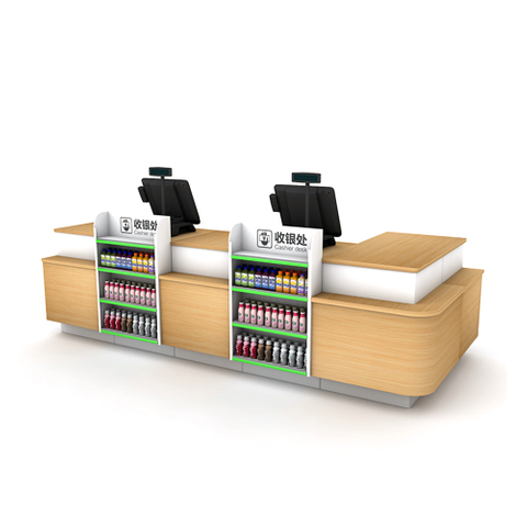 Mostrador de caja para tienda de conveniencia o tienda de comestibles