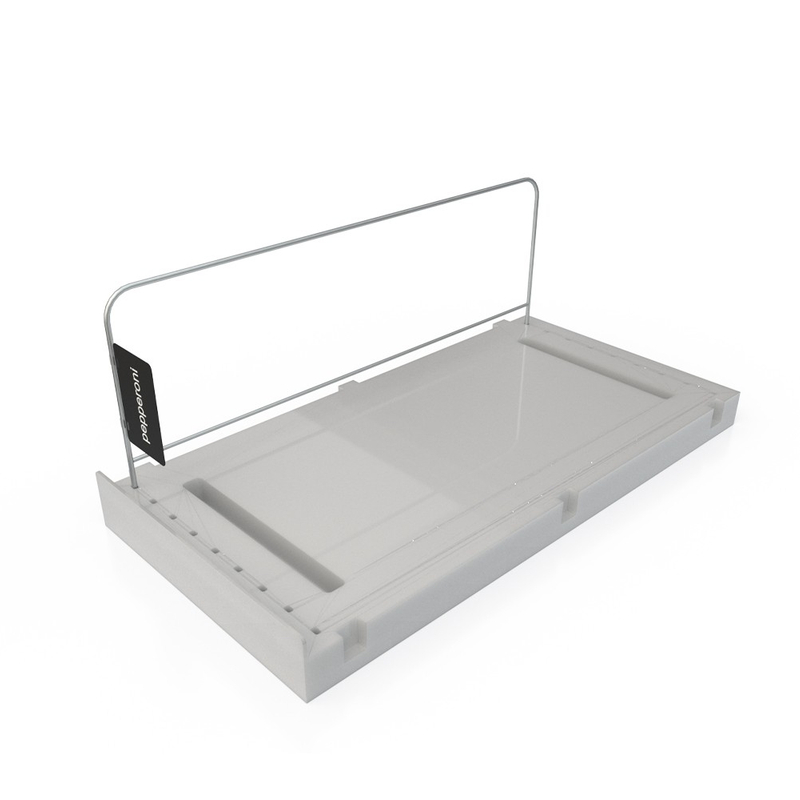 Estante para organizar pizza congelada