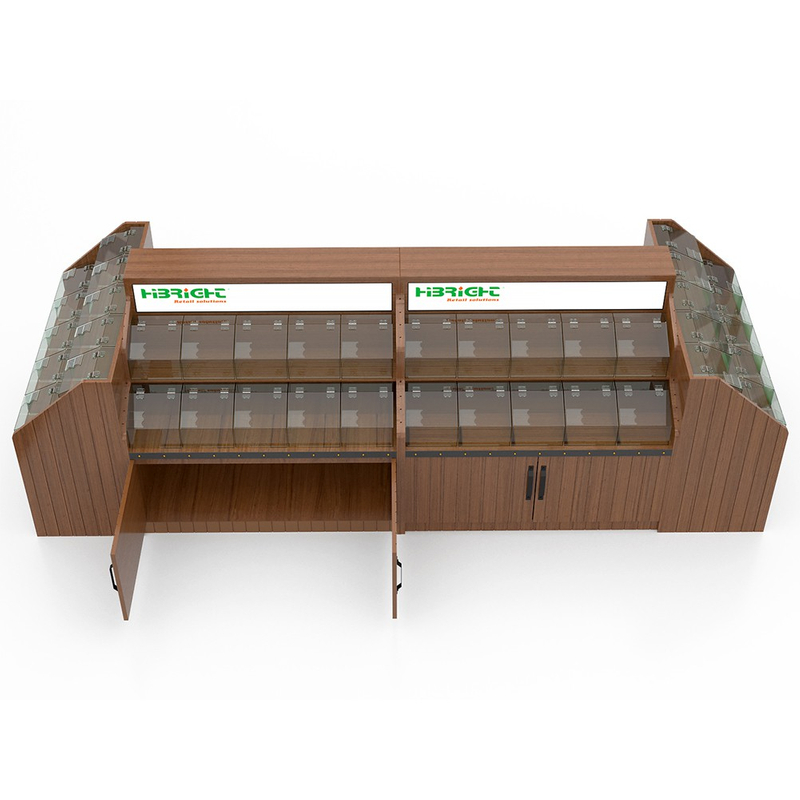 Expositor de madera para snacks
