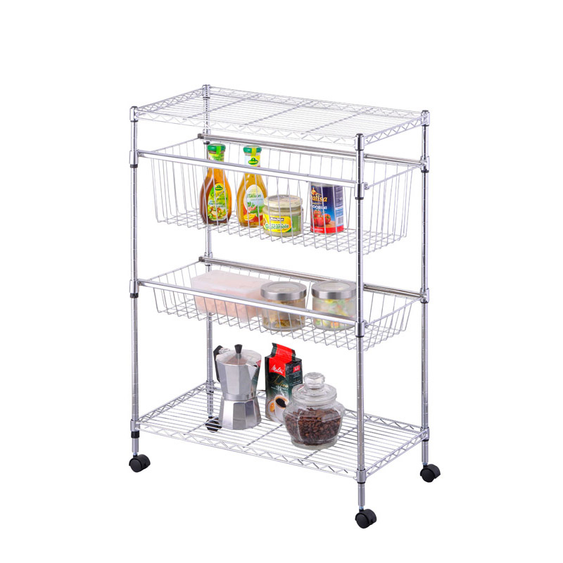 Estanterías de alambre para almacenamiento de utensilios de cocina