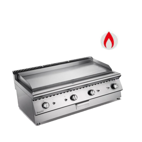 Plancha de encimera de gas comercial