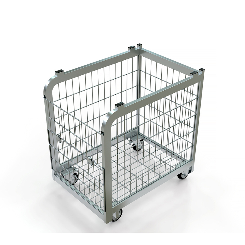 Contenedor rodante apilable