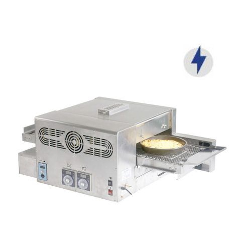 Horno de pizza con transportador eléctrico trifásico comercial de 380 V
