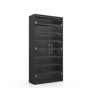 Vitrina expositora para cigarrillos con puerta de cristal