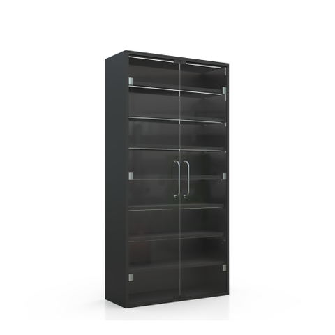 Vitrina expositora para cigarrillos con puerta de cristal