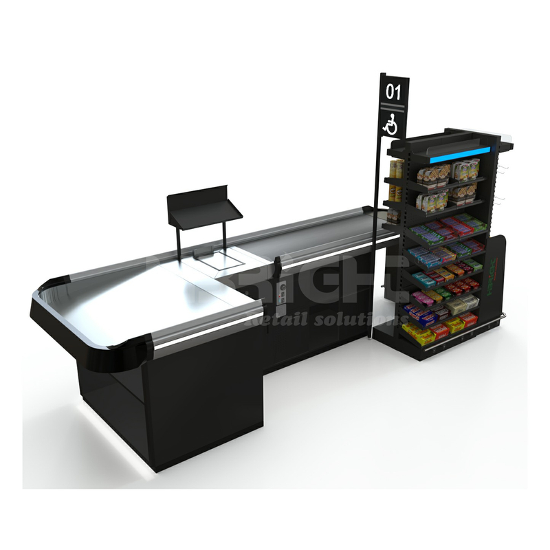 Mostrador de caja con luz LED