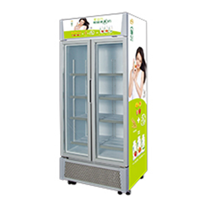 Refrigerador comercial del exhibidor de la puerta de Galss del supermercado
