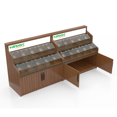 Expositor de madera para snacks