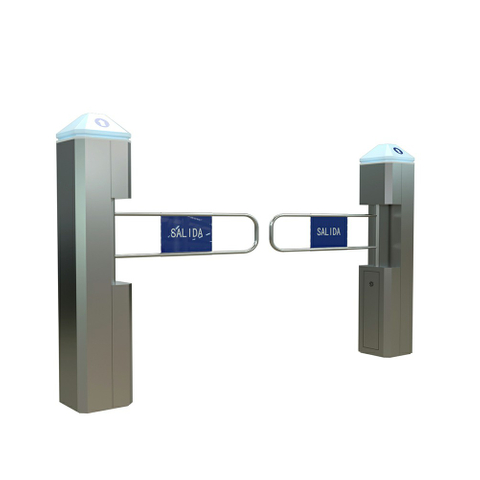  Puerta de acceso peatonal abatible automática para supermercado