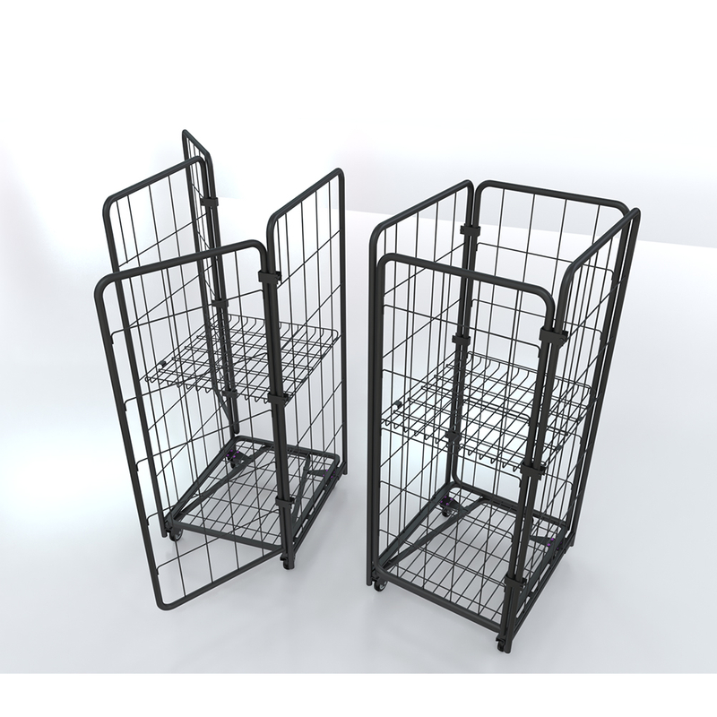 Contenedor rodante logístico plegable