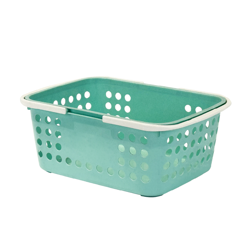 Cesta de compras de plástico de 10,5 l para boutique