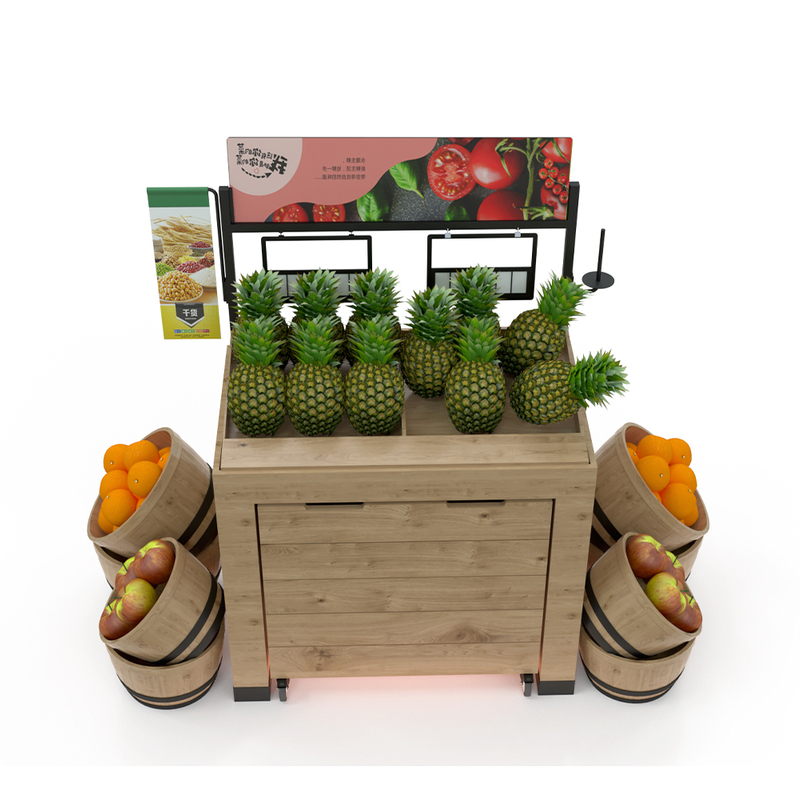 Soporte de exhibición de productos de madera