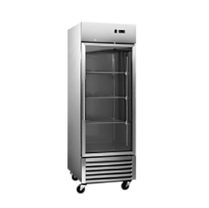 590L/1 puerta/0 ℃ a 8 ℃ refrigeración comercial con puerta de vidrio enfriador vertical