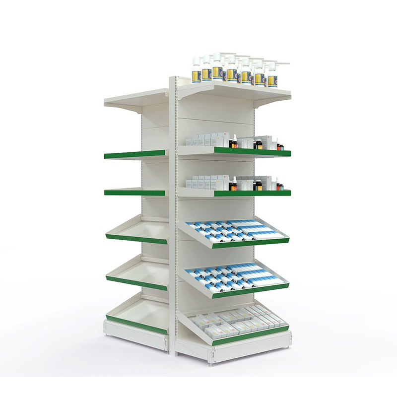 Estante de medicamentos de farmacia para farmacias