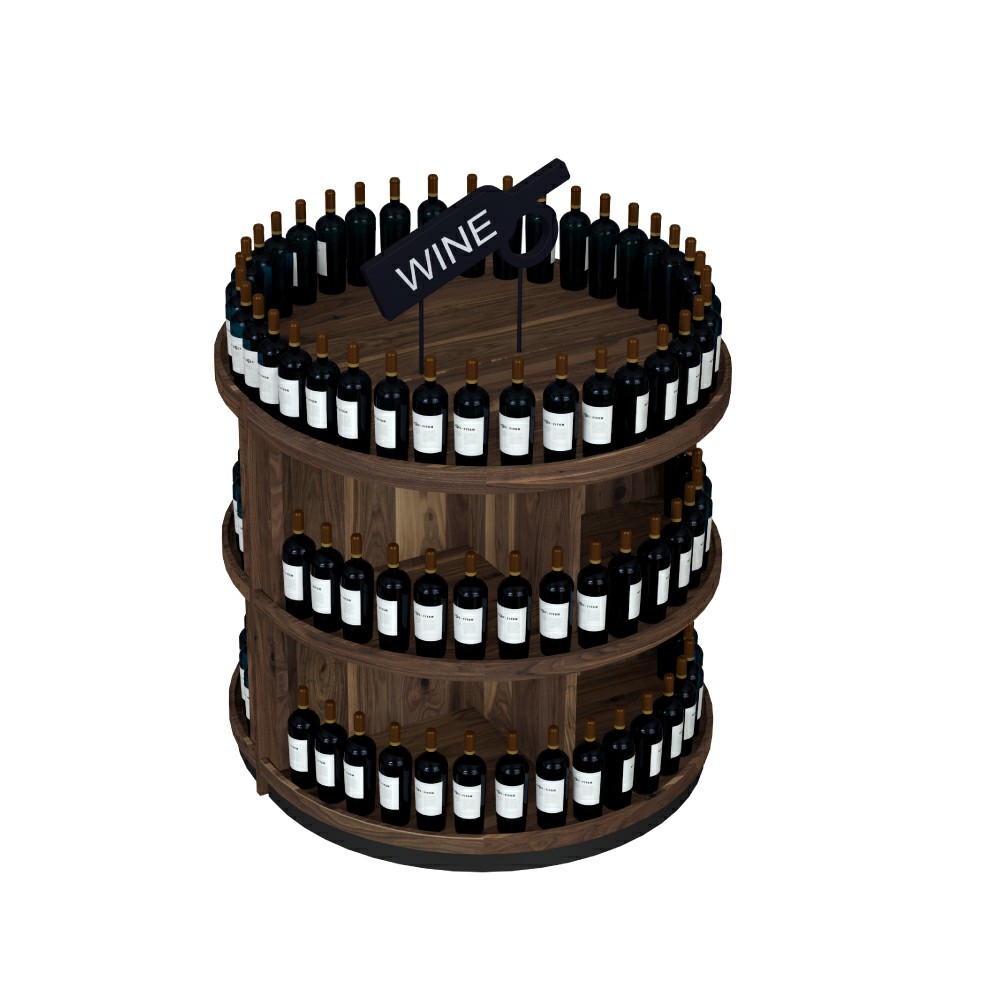 Soporte de vino de exhibición personalizado