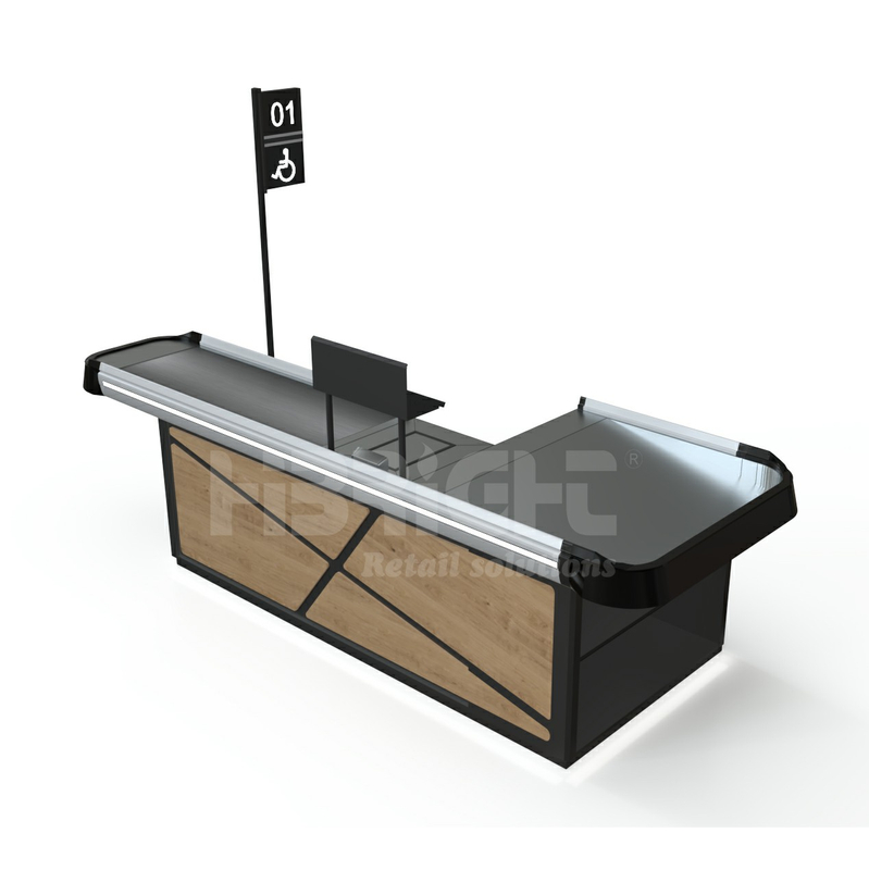 Mostrador de caja con luz LED