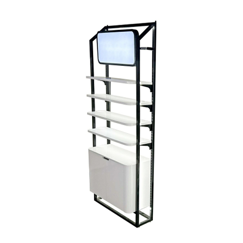 Estantería de pared cosmética para tienda de productos de belleza